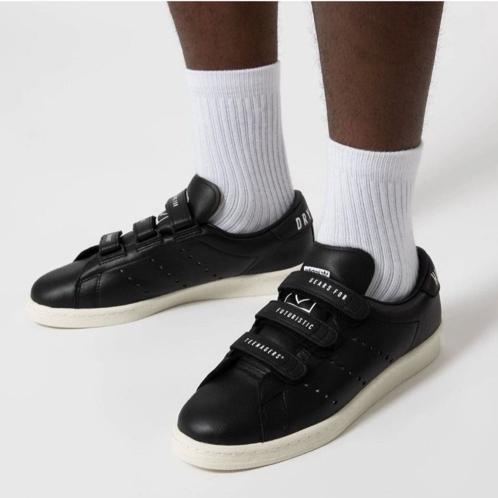 Human Made x Adidas UNOFCL Consortium Leather sneakers 'Core Black' FZ1712 M4/W6 - Picture 3 of 11